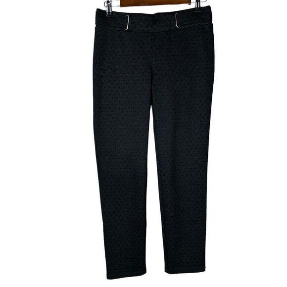 89th & Madison Black Dot Print Pull On Pant size Small - Picture 1 of 5